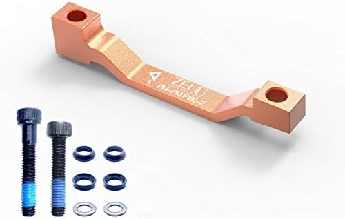 Zeno Rotor Adaptor - PM to Post Mount Caliper, Front & Rear 180 (Orange)