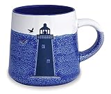 Cape Shore Artisan Kaffeetasse / Teetasse mit Leuchtturm, Geschenk für Geburtstag, Weihnachten, 473 ml, einzigartige Form