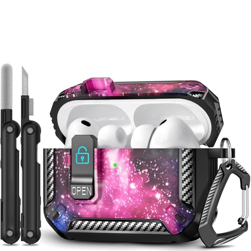 Image of for AirPods Pro 3 Case (2025 New), Secure Lock Cases Cover with Cleaning Kit & Keychain Compatible with Airpods Pro 3rd Generation Case for Men Women, Powerful Drop Protection