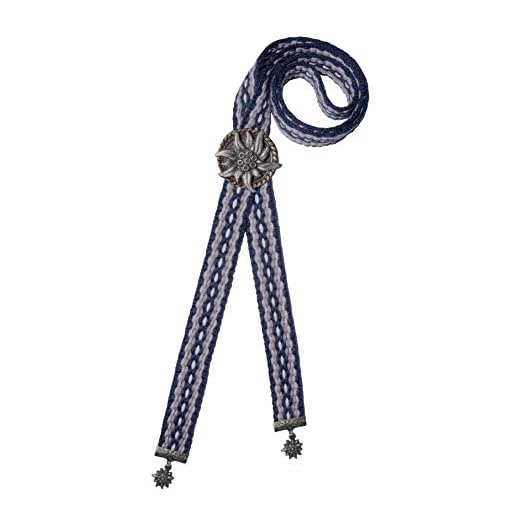 Moschen-Bayern Trachtenband/Trachtenbinder/Trachtenkrawatte/Schleife Herren Blau Beige