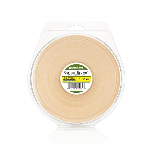 Image of SAFEHOLD Walker Tape Ultra Hold German Brown Cotton Hair Patch Tape 1 Inch X 36 Yards
