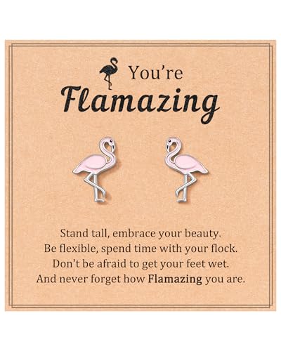 JOGDIAM Flamingo Earrings Gifts for Women Girls Birthday Gifts for Daughter Granddaughter Niece