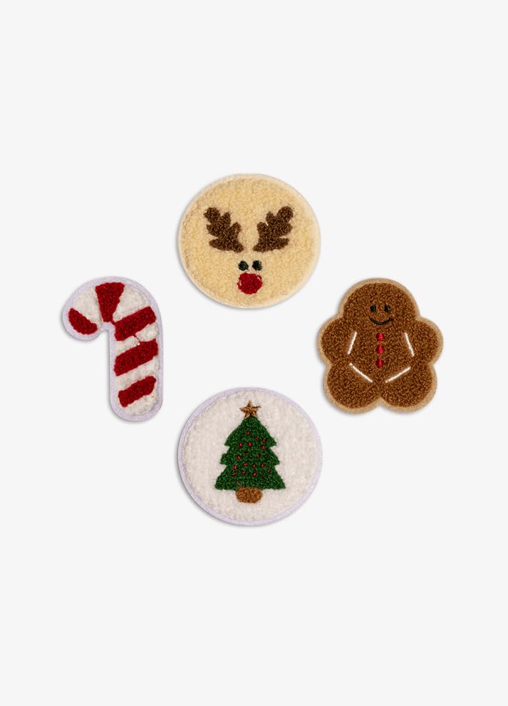 Citron Christmas Patches - Set of 4 : Creative Stitching and Decorative Designs