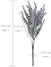 GTIDEA 4pcs Artificial Flowers Fake Lavender Faux Purple Flocked Plastic Flowers Plants for Home Wedding Kitchen Garden Patio Window Box Office Table Centerpieces Indoor Outdoor Décor