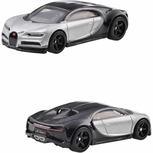 Image of Hot Wheels HKF52 Premium 2-Pack Bugatti Veyron / '16 Bugatti Chiron [Mini Car] [From 3 Years]