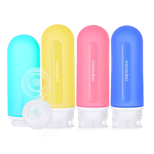 Mini Travel Bottle Set Leakproof Silicone Travel Bottle Squeeze Bottle Container for Cosmetic Container Shampoo Lotion Seasoning