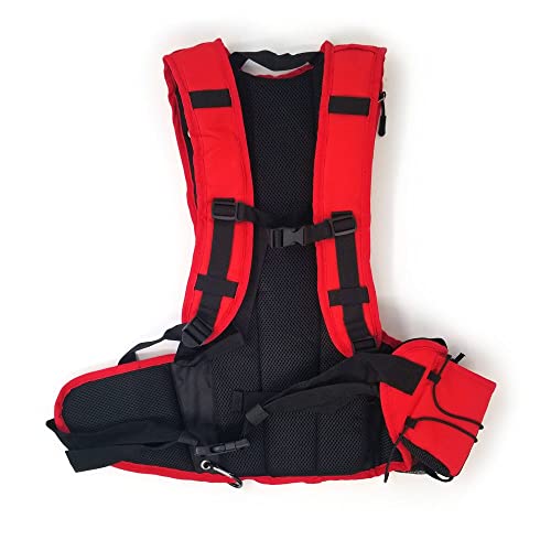 Sac à dos disc golf Trekker rouge compact robuste avec compartiments dédiés - 4