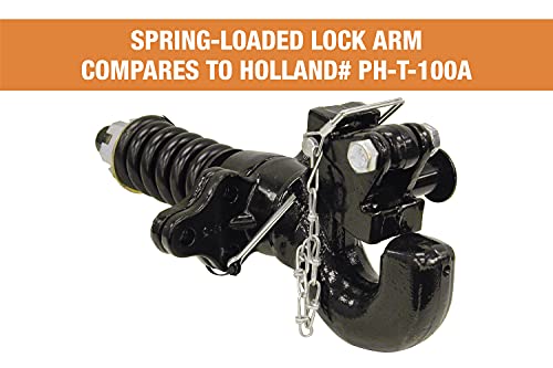 Image of Buyers Products BP100A 15 Ton Swivel Pintle Hook Heavy Duty Hitch
