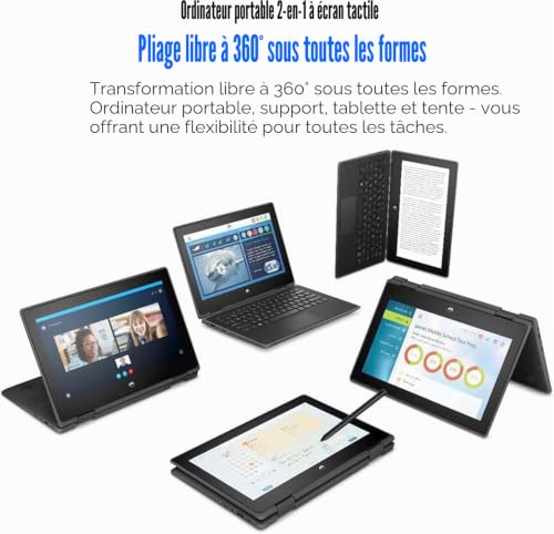 HP ProBook 11 G6 EE Ordinateur Portable Professionnel à Écran Tactile 2 en 1 Ordinateur Portable HD 116 Pouces Intel Core - vue 7