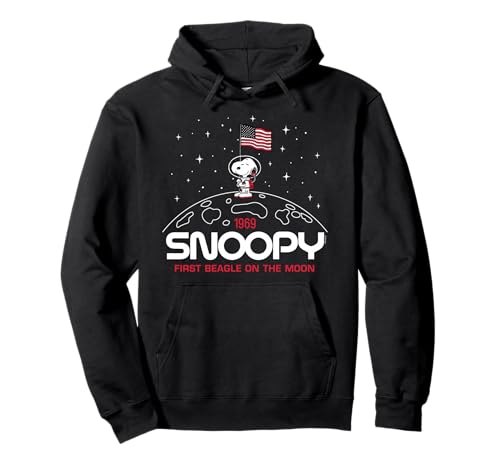 Peanuts – Snoopy Flag Moon Sudadera con Capucha