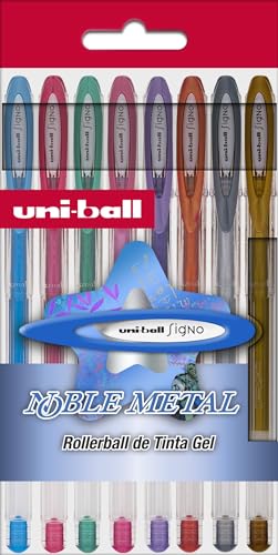 PACK Rotulador Uni Ball Signo Noble Metal 8 uds