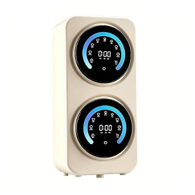 Compact Mini Washing Machine, Dual-Tank Underwear Washer Dryer, Wall Hanging, Gray(White Wall)