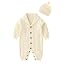 Body Bébé Grenouillère Avec Bonnet – Pyjama Tricot Manches Longues Naissance