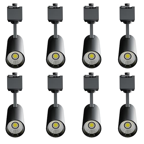 Image of Nortek Della+ 30W LED Track Light, Surface & Spot Light for Ceiling, Track Rail Included, Cylinder Focus Light for Living Room, Showroom, Gym, Modern Ceiling Lighting,Cool White Pack of 8