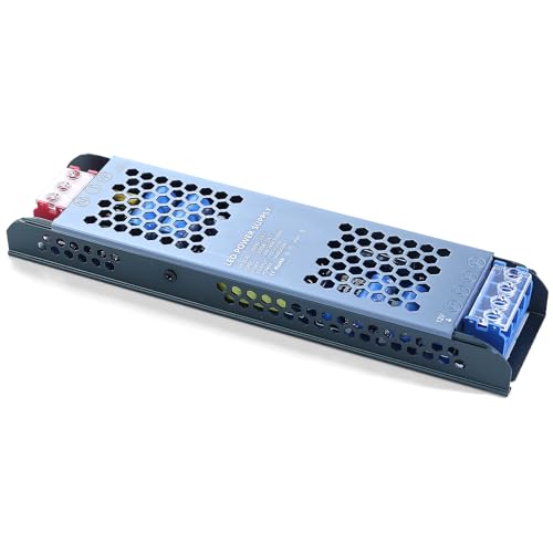 24V 300W LED Transformer Ultra Slim LED Driver 110V AC to 24V DC 12.5A 300 Watt Quiet Low Volt Converter LEDs Power Supply Constant Voltage for LEDs Strip Light, Indoor