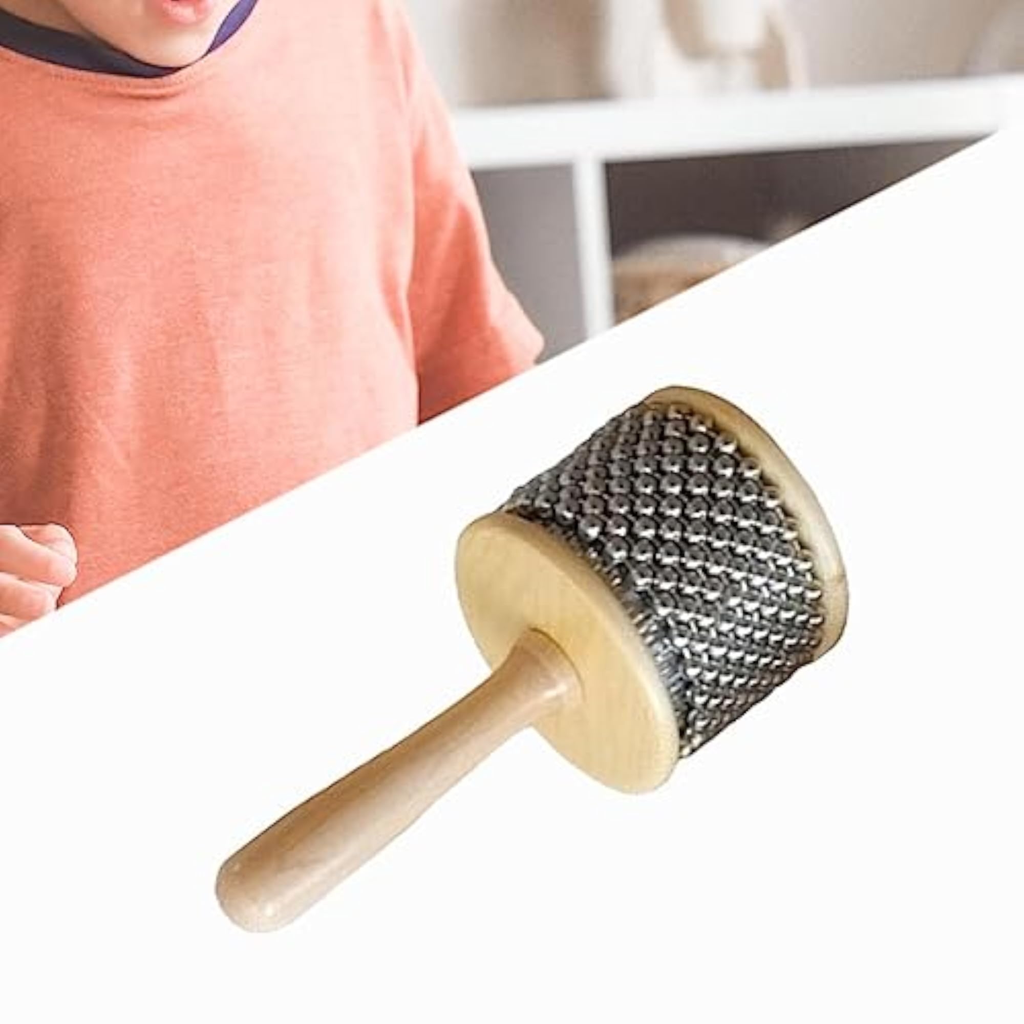Wooden Hand Cabasa Musical Toy for Kids