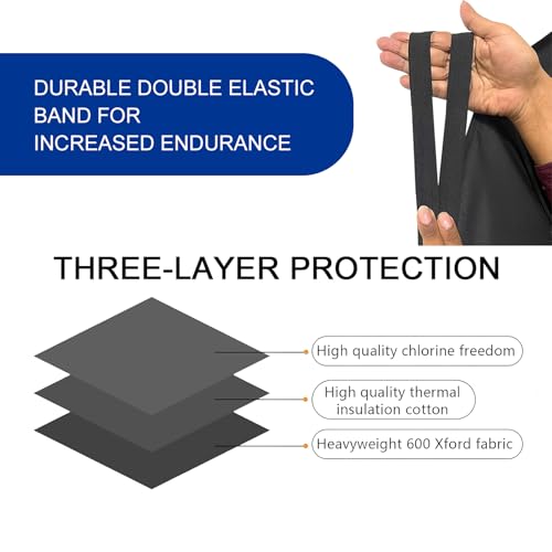 Image of 1 PC Windshield Cover, 70.87 inch x 47.24 inch 190d Oxford Car Exterior Accessories, Windproof Winter Anti-Frost and De-Icing Windshield Snow Cover, Universal for Most Cars (Black)