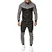 Cinnamou Homme Ensemble Jogging Sports Survêtement Manches Longues Zipper Sweat à Capuche Loisir Et Pantalons Slim 2 Pièces