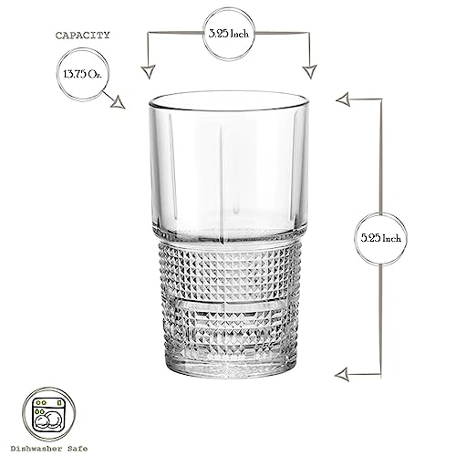Bormioli-Rocco-Bartender-Novecento-1375-oz-Stackable-Hi-Ball-Drinking-Glass-for-Mixed-Cocktails-Clear-Set-of-4 Bormioli Rocco Bartender Novecento 1375 oz Stackable Hi Ball Drinking Glass for Mixed Cocktails Clear Set of 4