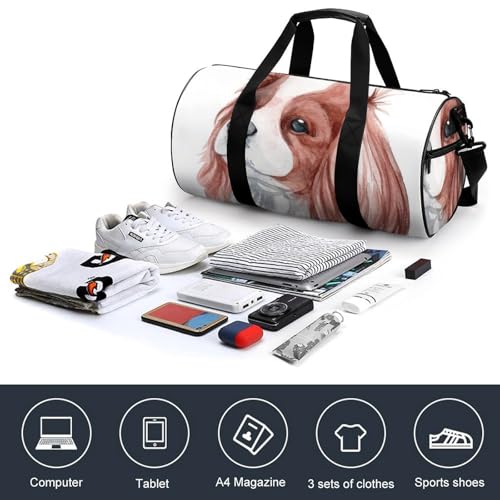 Duffel bag chien à longues oreilles sac week-end de gym et camping