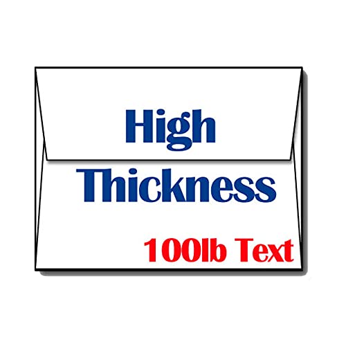 Ultra Thick White A2 Envelopes - Sturdy, Durable, Heavyweight Envelopes for Invitations & Greeting Cards (50 Envelopes)