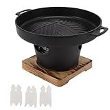 BBQ Charcoal Grill, Tabletop Yakiniku Grill Portable Grill Korean Barbecue Grill NonStick Japanese Hibachi Grill Portable Charcoal Stove(02)