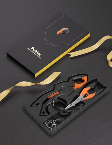 Image of Fish Gripper 9.2 inch,Muti-Function Line Cutter Fishing Pliers, Saltwater Fishing Tool Kit,Fishing Gear with Fishing Lanyard