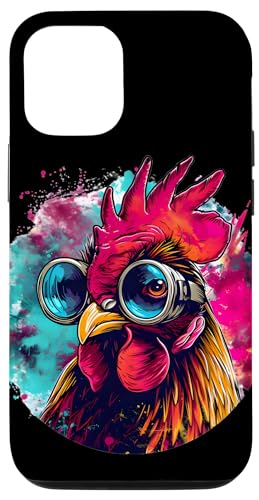 Carcasa para iPhone 12/12 Pro Urban Farm - Gafas para aves de corral, protección elegante para ojos de pollo