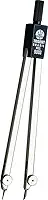 Compasso Técnico Simples Para Grafite e Ponta Seca, Trident, 9003, Cromo Fosco, Traça Circunferências de Até 42 cm