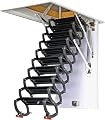Alloy Attic Access Ladder Concertina Loft Ladder Titanium Magnesium Alloy Attic Stairspull Down Attic Ladder Indoor Folding Telescoping Ladder (70x90cm/20x90in)