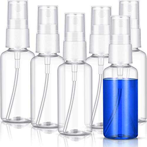 40 Packs 2oz Plastic Clear Spray Bottles Refillable Reusable Mist Sprayer Bottles Transparent Portable Travel Spray Bottle Containers for Toiletry Cosmetic Liquid