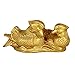 Produktbild Desktop-Skulptur Kupfer Mandarin Ente Statue Kupfer Mandarin Ente Ornamente Ein Paar Liebe Home Schlafzimmer Hochzeit Handwerk Geschenke (Size : A 10 * 3.5 * 4cm)