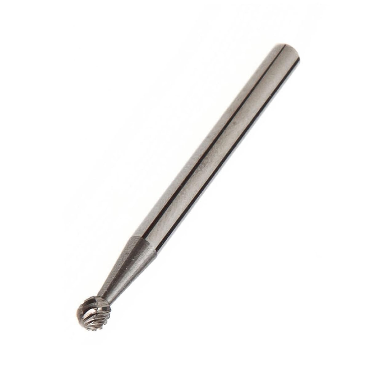 Forney 60135 Tungsten Carbide Burr with 1/8-Inch Shank, Ball Shaped, 1/8-Inch,Dark Grey