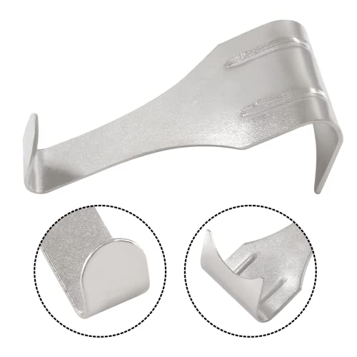 Image of 20Pcs Picture Moulding Hooks Silver Photo Rail Hangers S-Shaped Picture Frame Hangers(Silver)