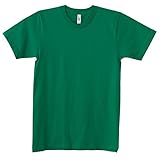 Detalles de doble aguja. Amereican Apparel - Camiseta lisa básica de algodón super suave de manga corta Unisex hombre mujer (Extra Grande (XL)/Verde césped )