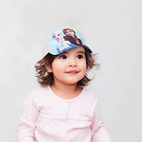 Image of Disney Frozen Kids Baseball Cap Adjustable Hat for Elsa Girls and Anna Age 4-7 Years