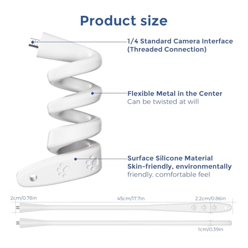 Soporte para vigilabebés compatible con Philips Avent SCD923/26, SCD921/26, SCD643/26, SCD951/26 – Soporte flexible para cámara sin taladrar, fácil montaje para cuna y estantería - imagen 5