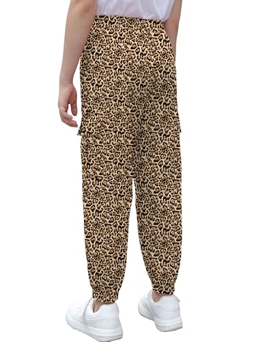 Image of Cromoncent Girls & Womens Camo Print Cargo Pants Outdoor Lightweight Jogger Baggy Pants, 6 Years - XX-Large