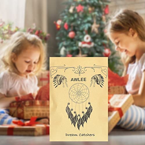 Dream Catchers Wall Hanging Room Decor Glow Beads Handmade Brown Feather For Girls Boys Bedroom Decoration Craft Gift #TOP5