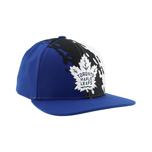 Image of ZHATS NHL Unisex-Adult NHL Officially Licensed Adjustable Snapback Hat Flat Bill Z11 Retro Paintbrush