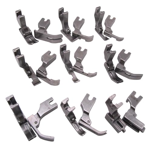 2PCS Pie Prensatelas Compatible para JUKI DLN-415 DLN-5410 DLN-9010