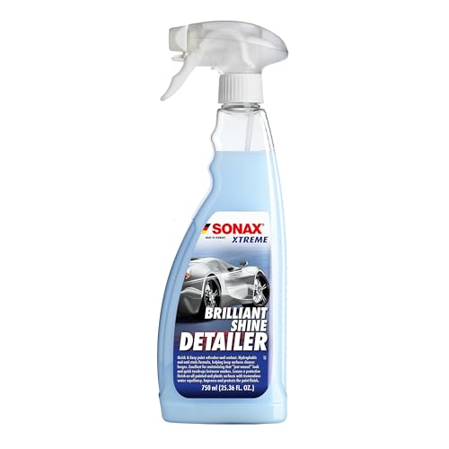 Sonax Brilliant Liquid Shine Detailer(750Ml)|Hybrid Polymer Technology|Car Care Spray|Long-Lasting Protection|Deep Shiny Gloss Finish|Car Paint Detailer Spray|Water-Repellent|Easy To Use