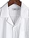 VATPAVE Mens Striped Summer Shirt Casual Button Down Short Sleeve Beach Shirts Cotton Linen Shirts for Men Medium White