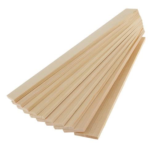 Jaipur Craft and Arts Pinewood Rectangular Board Set | 10 Pieces Natural Pine Wood Panels for DIY Projects, Painting, Home Décor and School Use (Length 30 cm, Beige)-image-26