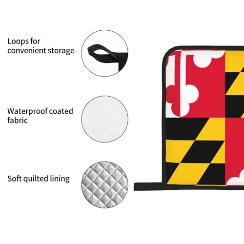 Gants de cuisine imperméables contre la vapeur du micro-ondes - Lot de 4 Maryland - 7