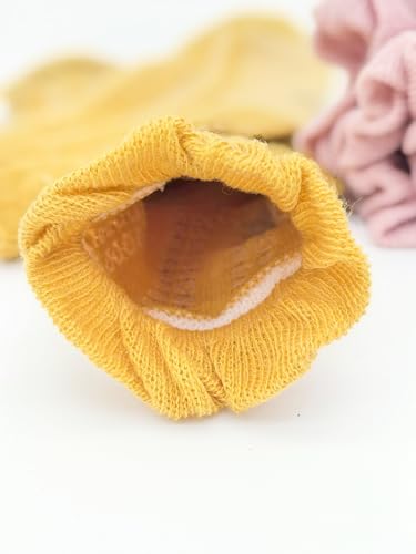 Gwenvenni Toddler Girls Double Ruffle Lace Trim Cotton Socks Frilly Dress Socks 5-Pack3