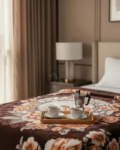 Image of Signature Single Bed Mink Blanket Single Ply for Extreme Winters (Brown)