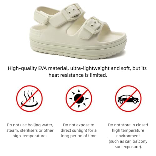 Image of Toddler Buckle Sandals Open Toe Water Sandal with Adjustable Back Strap for Boys Girls