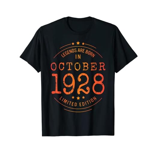 Cumpleaños Octubre 1928 Edición Limitada Regalo Used Vintage Camiseta