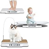 YCWF Pet Scale for Cats and Puppy,Baby Weighing Scale,Digital Scale with 2 Tray and Cat Scratcher,Up to 66 Lbs,Multiple Weighing Scale for Small Animals,Cats, Dogs